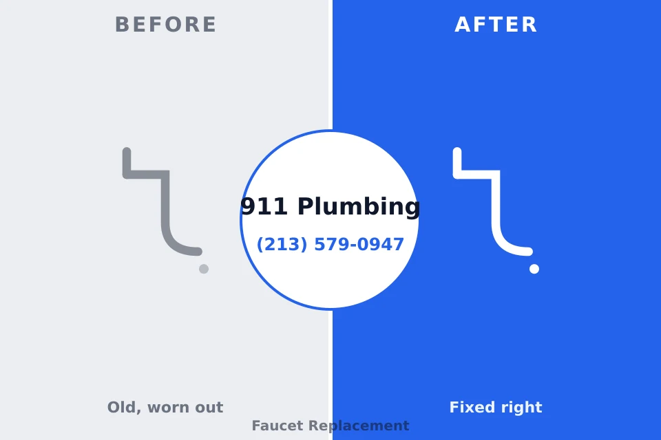 Before and after: plumbing repair Newington Forest, VA